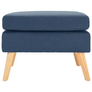 vidaXL Fußhocker Polyester 0 x 0 x 0 cm Blau