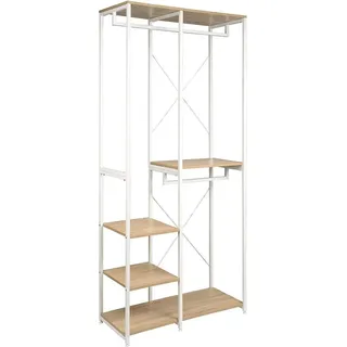 Woltu Garderobenständer Woltu 90 x 204 x 40 cm Beige
