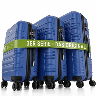 Juskys Rom Koffer-Set 3-tlg. blau