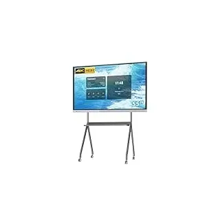 TouchWo 55 Zoll Touchscreen-Monitor Smart Board, 4K Interaktives Whiteboard, All-in-One PC Touchscreen mit Dual-System, Digital Signage Display für Büro, Klassenzimmer, Core i3 RAM 4GB+SSD 256GB
