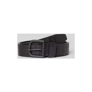 Gürtel mit Label-Detail, Black, 75