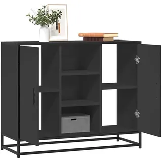 vidaXL Sideboard 92 x 76 x 35 cm Schwarz