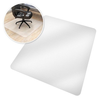tectake Bodenschutzmatte Bodenschutzmatte für Bürostühle, 1x weiß rechteckig - 120,00 cm x 90,00 cm x 0,18 mm