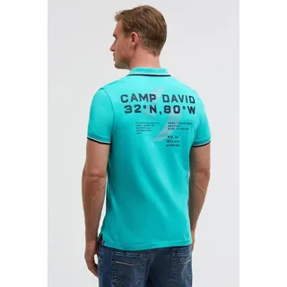 CAMP DAVID Poloshirt aus Baumwolle grün L (52/54)
