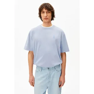 Armedangels Print-Shirt ICONIC Å MAARKOS T-Shirt aus Bio-Baumwolle Relaxed Fit blau S (46)