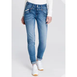 Slim-fit-Jeans »PEARL SLIM ORGANIC«, umweltfreundlich dank Kitotex Technology, Gr. 25 - Länge 32, faded blue 666, , 39773908-25 Länge 32