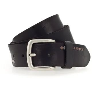 Vanzetti Ledergürtel Nietengürtel aus Leder schwarz 105