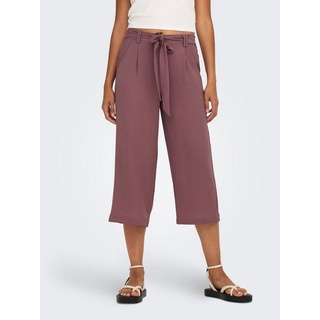 ONLY Palazzohose ONLWINNER PALAZZO CULOTTE PANT NOOS PTM in uni oder gestreiftem Design braun 38 (M)