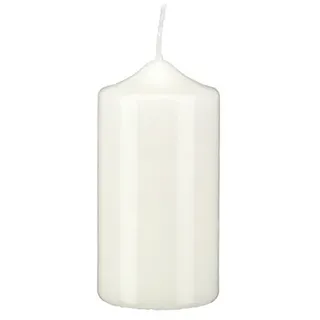 12 Spitzkopf Stumpen Kerzen Elfenbein 80 x Ø 40 mm, Kerzen in Cellophan, KOPSCHITZ Qualitätskerzen in RAL Qualität Made in Germany, Kerzen, Anlass, Advent, Weihnachten, Festtag, Festtagskerzen