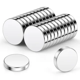 Wukong Neodym Magnete 10x2mm | 20 Stück, Extre Stark Mini Magnet Runde Kleine Magnets für Magnettafel für Pinnwand Magnettafel, Kühlschrank, Handwerk, Büro, Küche