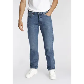 Levi's Jeans Straight Fit 501 in blauem Stonewash-W32 / L30