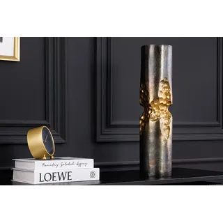 riess-ambiente Dekovase PRECIOUS 40cm schwarz gold · Design-Tischvase aus Metall (Einzelartikel, 1 St), Accessoire · handmade · Hammerschlag Design · Modern goldfarben|schwarz