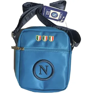 CALCIOGADGETS Tasche Napoli Offizielles Wappen Tricolore Original Enzo Castellano BORSENA123326, Hellblau, hellblau
