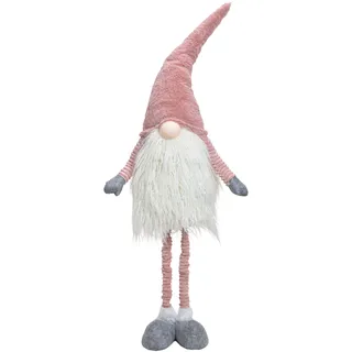 Wichtel mit Teleskopbeinen pink/rosa - Weihnachts Deko, Weihnachtswichtel, Gnom