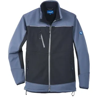 Scheibler Arbeitsjacke Herren Softshelljacke, Jacke Herren Übergangsjacke winddicht, wasserabweisende Outdoor-Jacken für Herren, Herbstjacke Herren mit Fleece-Innenseite, Schwarz/Anthrazit - M