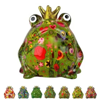 netproshop Spardose Frosch Freddy Größe N aus Keramik Pomme Pidou, Auswahl:Green Melody