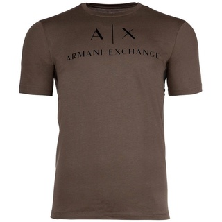 ARMANI EXCHANGE T-Shirt Herren T-Shirt - Schriftzug, Rundhals, Cotton grün XLYourfashionplace