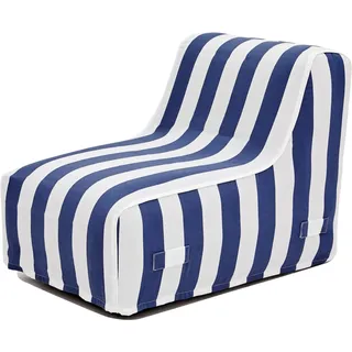 Jahnke Loungesessel AIR LOUNGE (1-St), aufblasbar, Indoor & Outdoor, 60 cm Sitztiefe blau