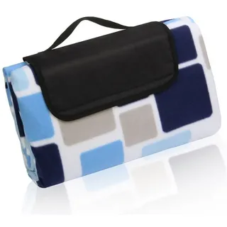 Picknickdecke yourGEAR Cube XL Picknickdecke 200x200 Camping Fleece Decke wasserdichte & isolierte Stranddecke, yourGEAR