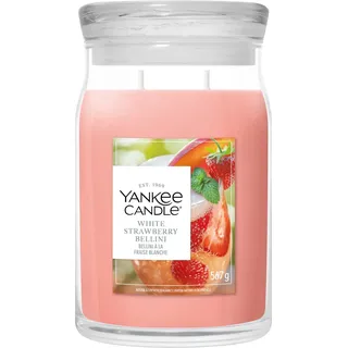Yankee Candle White Strawberry Bellini Duftkerze 567 g orange