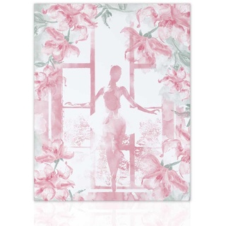Declea Modernes Blumenbild für Mädchen, eleganter und moderner Druck – Wohnzimmermöbel, hochwertiger Druck zum Aufhängen