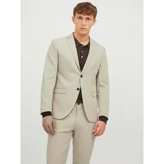 Jack & Jones Sakko JPRFRANCO Blazer mit 2-Knopf-Form und extra schmalem Schnitt unifarben, modisch, slim fit, Kunstfaser beige 52