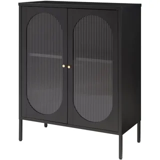 [en.casa] Karlskrona 102 x 80 x 40 cm Schwarz