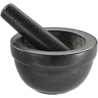 Rösle Granitmörser mit Stößel 14 x 8 cm Grau