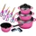 Aluguss Topf-Set 14-tlg. 3 x Kochtopf + Kasserolle + 5 x Schere berry