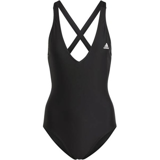 ADIDAS Damen Badeanzug 3-Streifen, BLACK/WHITE, 36