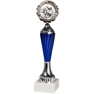 Kübler Sport® Pokal SILBER CHAMPION, Turnen männlich, 28,5 cm - Silber