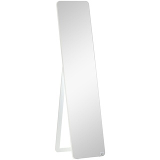 HOMCOM Standspiegel  mit klappbaren Rahmen weiß 37B x 43T x 156H cm