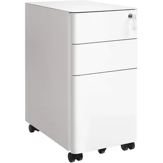 Songmics Rollcontainer 46 x 30 x 59,2 cm weiß