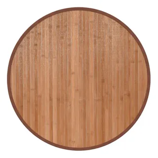 vidaXL Teppich Rund Natur 60 cm Bambus
