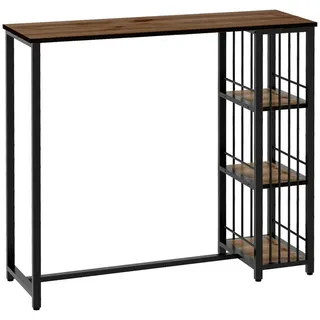 Homcom Bartisch 120 x 40 x 105 cm Braun