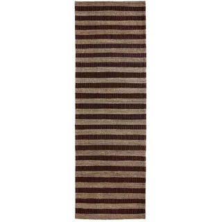 House Doctor - Block Teppich, 300 x 90 cm, natur / braun