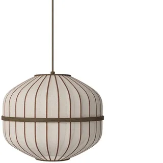 Bolia - Lucén Pendelleuchte Octagon Ø 40 x H 33 cm, sand / Eiche dunkel geölt