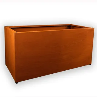 Köhko Designer Hochbeet (mit Bodenplatte) aus Cortenstahl Kräuterbeet trog 80x40x40 cm......