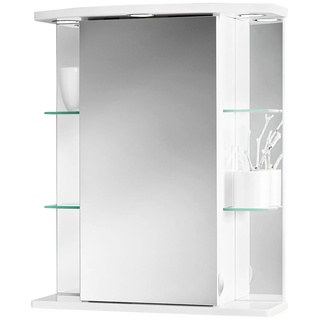 jokey Spiegelschrank Havana LED, weiß, 50 cm Breite B/H/T: 55 x 66 23 cm, 1 weiß Spiegelschränke Badmöbel