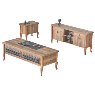 JV Möbel Sideboard 90 x 76 x 220 cm Braun