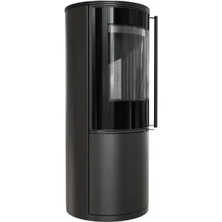 Kratki SVEN Ø 150 7 kW mit Türfeder Schwarz / Brennraum Schwarz