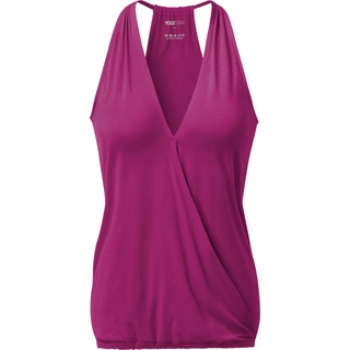 Yogistar, Damen, Sportshirt, Yoga Racerback Top V-Neck Ala (XL), Pink, XL