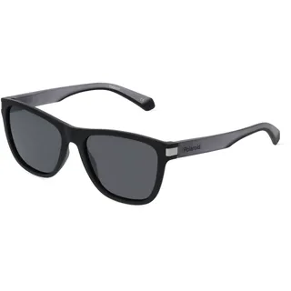 Polaroid PLD 2138/S Herren-Sonnenbrille Vollrand Quadratisch Kunststoff-Gestell, schwarz