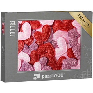 puzzleYOU Puzzle Herzen zum Valentinstag, 1000 Puzzleteile, puzzleYOU-Kollektionen Festtage