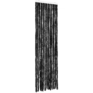 vidaXL Insektenschutz Vorhang Flauschvorhang Plüschvorhang Türvorhang Fadenvorhang Fliegenschutz Wohnwagen Camping Anthrazit 56x200cm Chenille