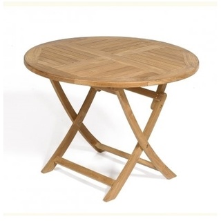 Klapptisch York 100 cm rund Teakholz