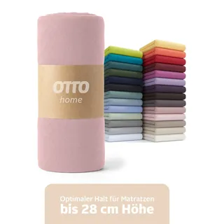 OTTO home Spannbettlaken Jersey 120 x 200 cm rosa