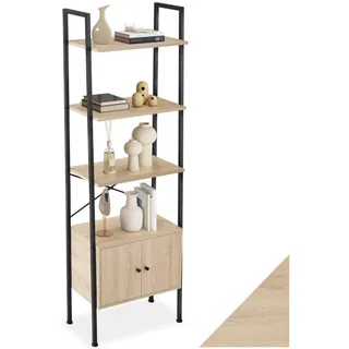 Tectake Leiterregal 57,5 x 34 x 173 cm Braun