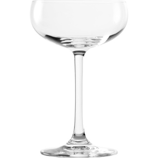 Stölzle Lausitz Sektschalen Jive 6er Set 230ml / Sektschale aus hochwertigem Kristallglas/als Sekt-, Cocktail- oder Champagnerschale/spülmaschinenfestes Coupette Glas