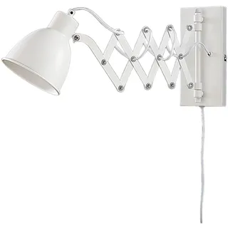 Lindby ausziehbare Wandlampe, Wandleuchte Scherenarm Nachttischlampe Wand 1x E14 max. 40W ohne Leuchtmittel Leselampe drehbar schwenkbar Scherenlampe
